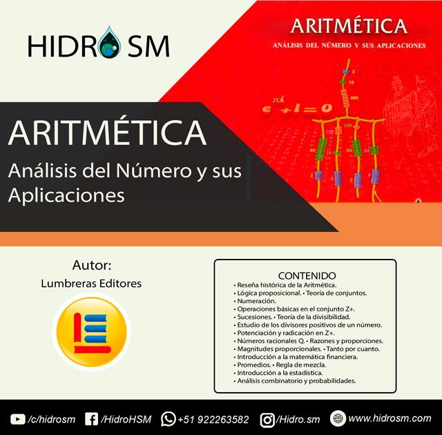 Aritmética, análisis del número y sus aplicaciones Editorial Lumbreras