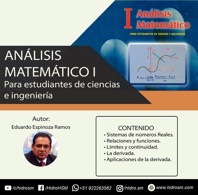 Eduardo Espinoza Ramos Análisis Matemático I