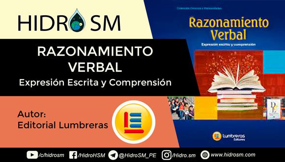 Razonamiento Verbal, Expresi贸n Escrita y Comprensi贸n Editorial Lumbreras