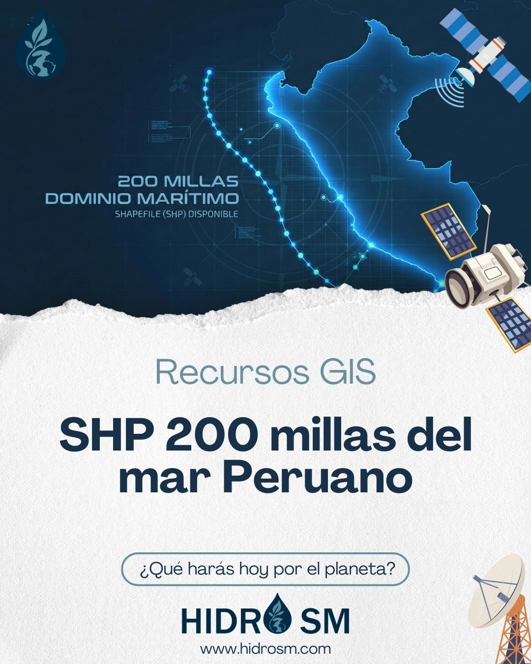 Shapefile 200 millas marinas del mar de grau
