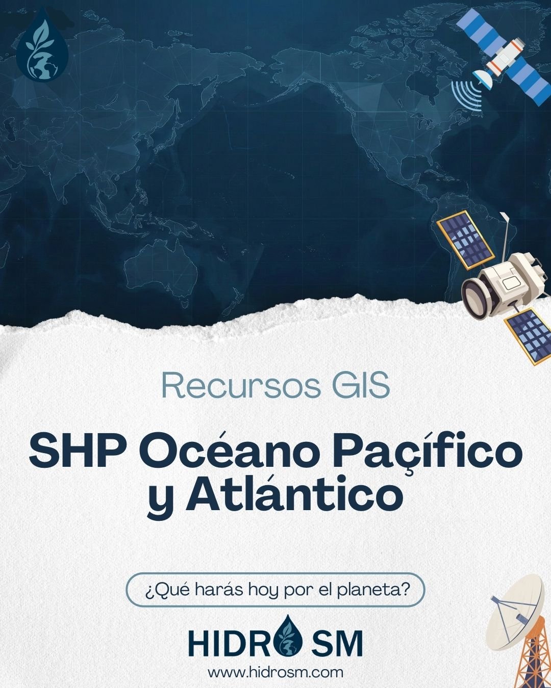 Shapefile Oceano pacífico y atlántico