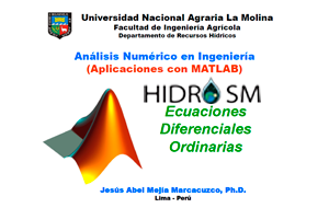 Análisis numérico en ingeniería Diapositivas UNALM